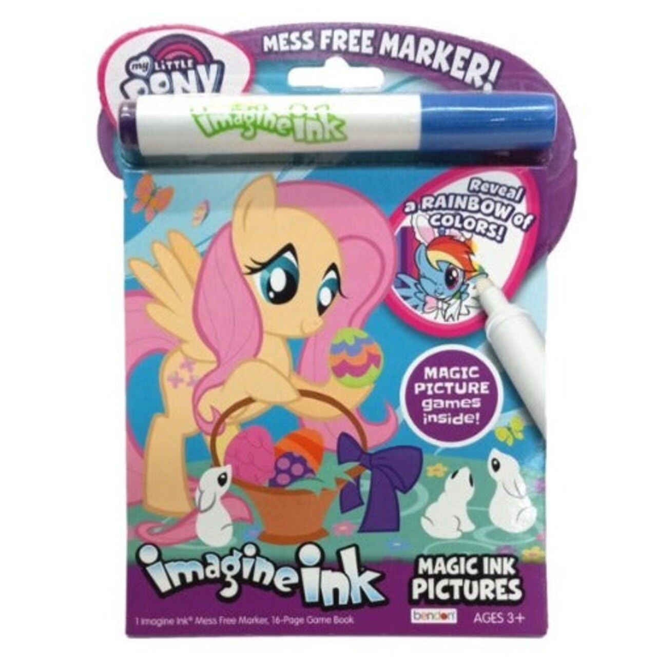My Little Pony Imagine Ink Easter Coloring Book Value Size 16 Pages Travel Fun